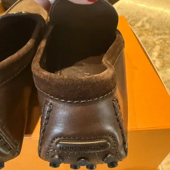 LV Monogram Leather Drivers